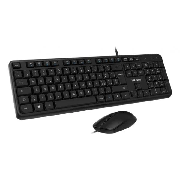 Vultech KM-811 tastiera Mouse incluso Ufficio USB QWERTY Italiano Nero [KM-811]