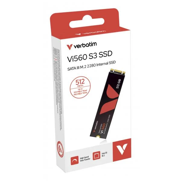 VERBATIM SSD INTERNO VI560 S3 512GB M.2 SATA R/W 520/500 [49363]