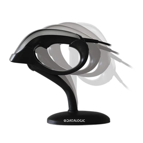 Datalogic Heron HD3430 - Handheld Barcode Scanner Kit - Scanner / Autosense Stand / USB Cable - Cable Connectivity - 1D - 2D - Black [HD3430-BKK1B]