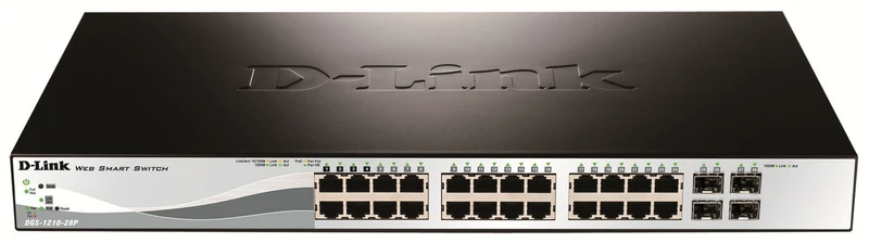 D-Link DGS-1210-28P Gestito L2 Gigabit Ethernet (10/100/1000) Supporto Power over Ethernet (PoE) 1U [DGS-1210-28P/E]