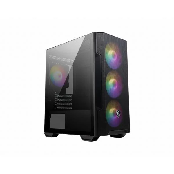 MSI MAG FORGE M100R computer case Midi Tower Nero, Trasparente [306-7G20R41-HH9]