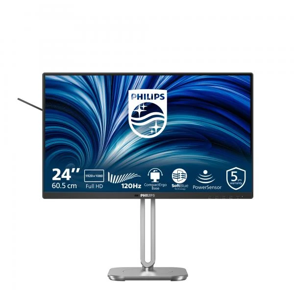 Philips Serie 4000 24B2N4200/00 Monitor PC 60,5 cm (23.8") 1920 x 1080 Pixel Full HD LCD Grigio [24B2N4200/00]