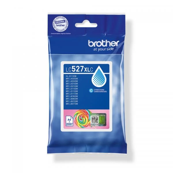 Brother LC527XLC cartuccia d'inchiostro 1 pz Originale Resa elevata (XL) Ciano [LC527XLC]