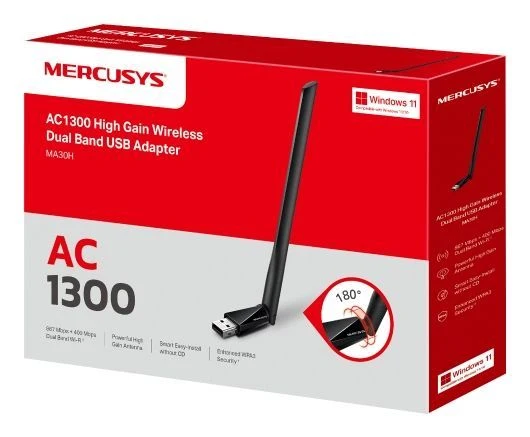 Mercusys MA30H scheda di rete e adattatore WLAN 1300 Mbit/s [MA30H]