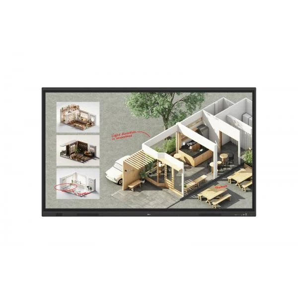 LG CreateBoard Standard lavagna interattiva 190,5 cm (75") 3840 x 2160 Pixel Touch screen Nero [75TR3DQ-B.AUEQ]