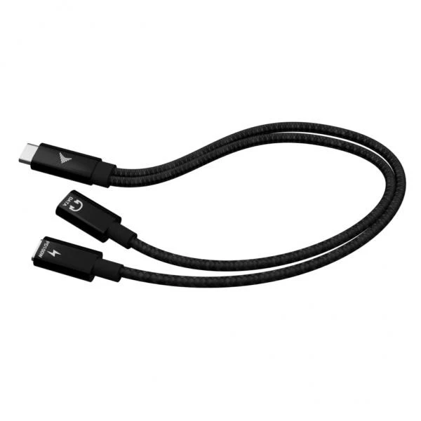 i-tec USB-C Cable Splitter Audio/Data + Power Delivery 100W [C31DUALSPLITTERCBLPD]