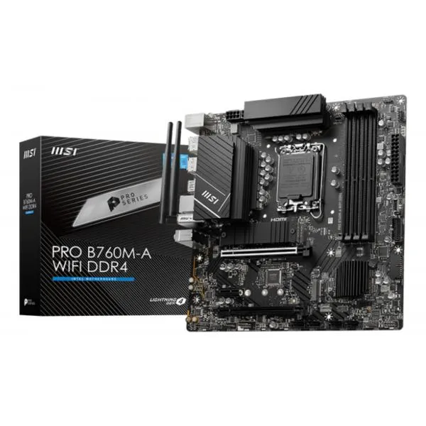 MSI PRO B760M-A WIFI DDR4 scheda madre Intel B760 LGA 1700 micro ATX [PROB760M-AWIFIDDR4]