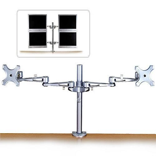 Lindy 40697 supporto da tavolo per Tv a schermo piatto Argento Scrivania [LINDY40697]