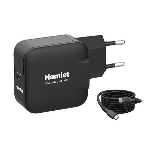 Hamlet XPDG-65WC20 Caricabatterie per dispositivi mobili Universale Nero AC Ricarica rapida Interno [XPDG-65WC20]