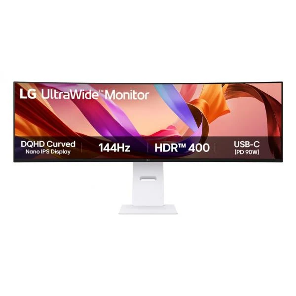 LG 49U950A-W.AEU Monitor PC 124,5 cm (49") 5120 x 1440 Pixel Dual QHD LED Nero, Bianco [49U950A-W.AEU]