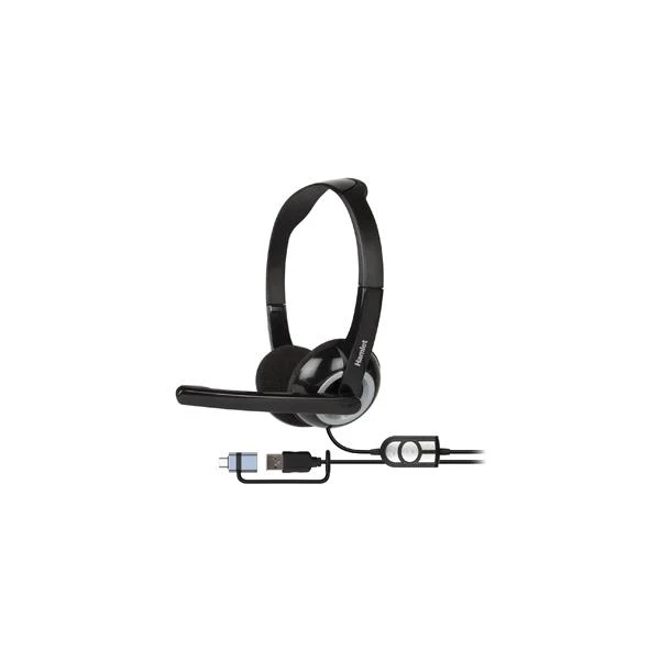 Hamlet HHEADMUS-CX cuffia e auricolare Cablato Portatile Musica e Chiamate USB tipo A Nero [HHEADMUS-CX]