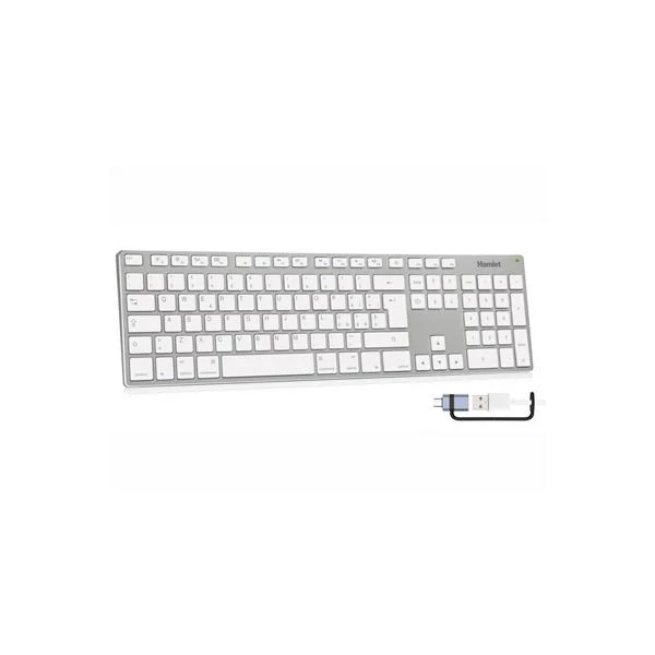 Hamlet XKKITA-MCX tastiera Casa/ufficio USB QWERTY Italiano Bianco [XKKITA-MCX]