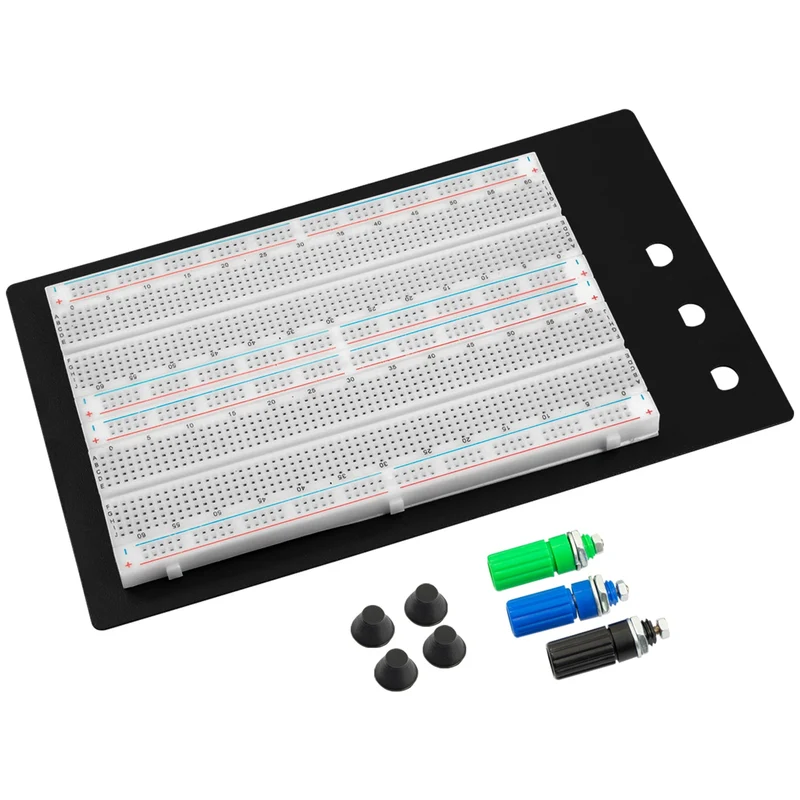 SYB-1660 Lötfreies Breadboard Protoboard | Breadboard-Kit | Tie-Point 1660 ZY-204 | 4 Strombahnen