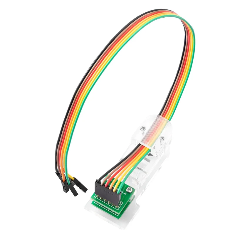 6 Pin Programmer SPI Modul Test Werkzeug PCB Klemme 1*6P Gold-beschichtete Pogo Pins