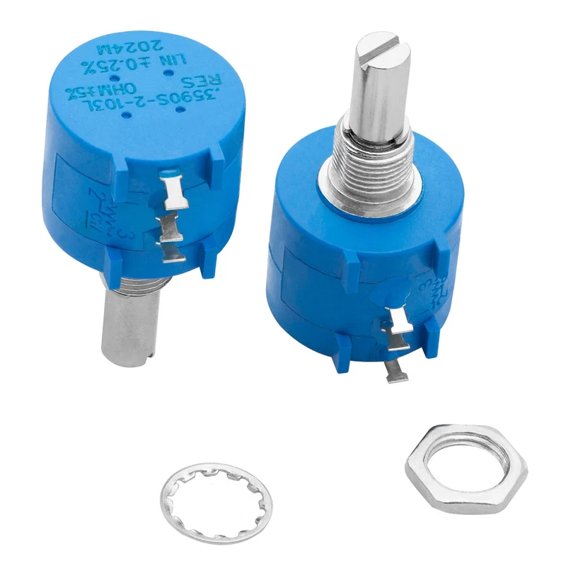 Mehrgang rotary Potentiometer mit Schutzwiderstand 3590S 100K Ohm mit einstellbarem Widerstand