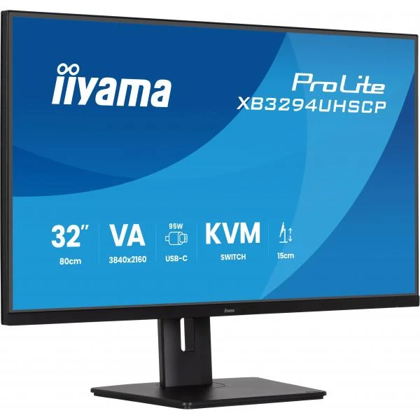 iiyama ProLite XB3294UHSCP-B1 Monitor PC 80 cm (31.5") 3840 x 2160 Pixel 4K Ultra HD Nero [XB3294UHSCP-B1]
