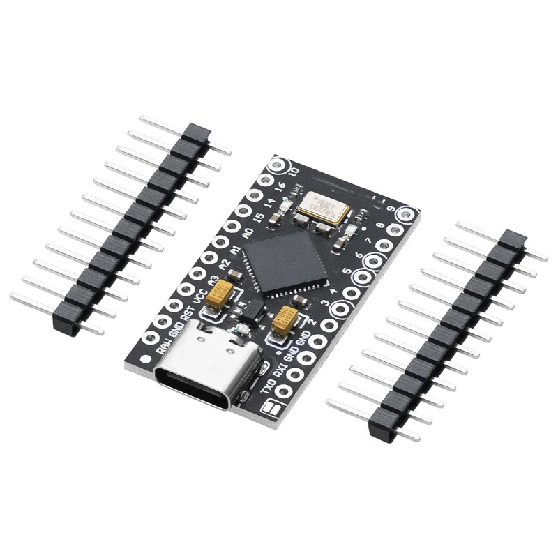 AZ-Pro Micro Board ATMEGA32U4 5V/16MHz Entwicklungsboard Mikrocontroller mit Bootloader IDE und USB C