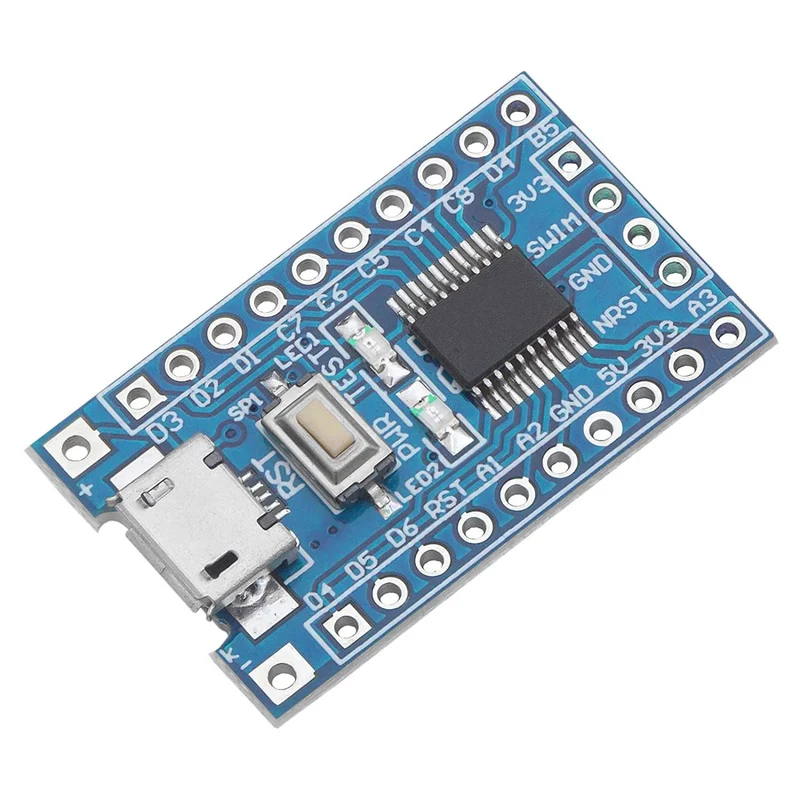 STM8S103F3P6 8-Bit Minimum System Mikrocontroller Development Board Modul für STM8S Programmierung mit UART, I2C, SPI, und einem 5-Kanal 10-Bit ADC