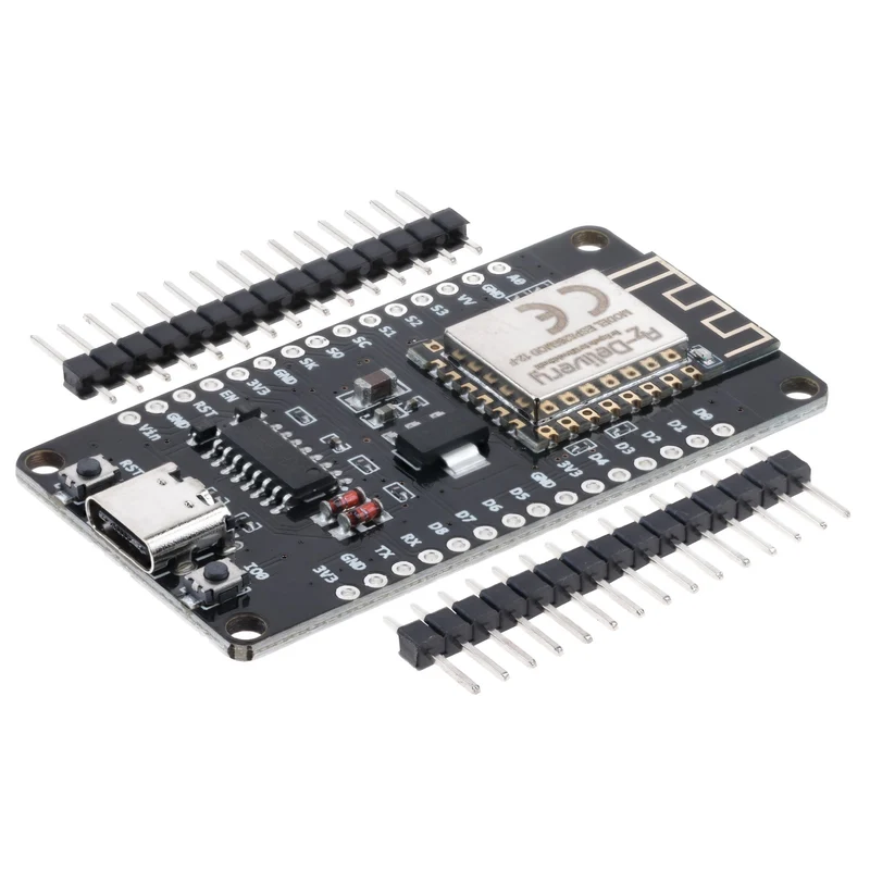 NodeMCU Lolin V3 Module ESP8266 ESP-12F WiFi mit USB-C Anschluss WiFi Development Board mit CH340 unverlötet kompatibel mit Arduino