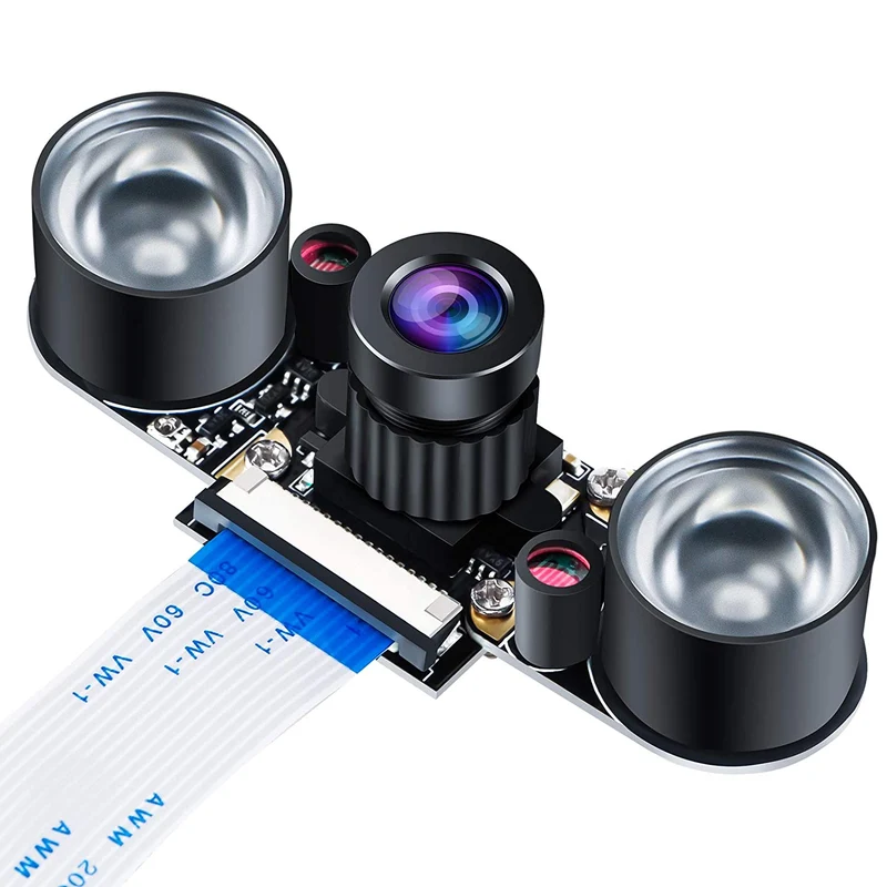 Raspberry Pi Kamera Nachtsicht Infrarot Kameramodul 5MP OV5647 Webcam Einstellbare Kamera Video 1080p für Raspberry Pi Modell 2B 2B + 3B 3B + 4B