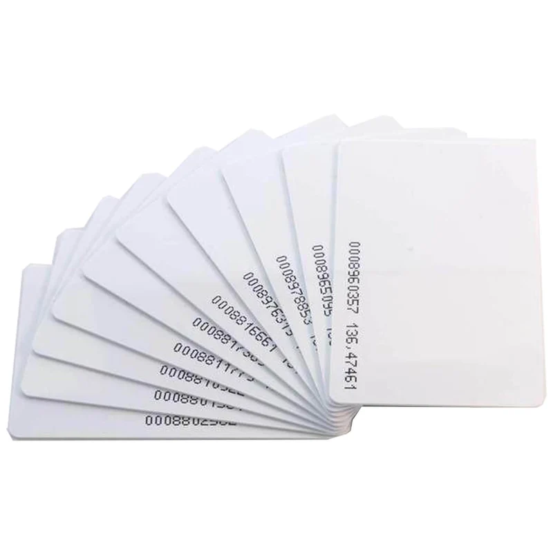 RFID Card Keycard/Schlüsselkarte 125KHz weiß, durchnummeriert