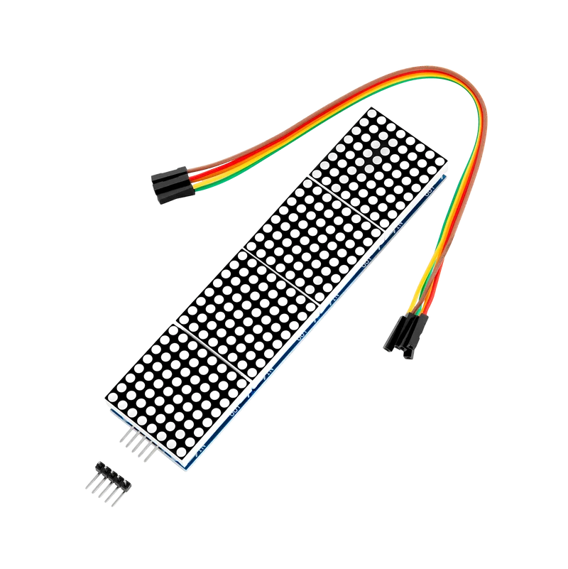 MAX7219 8x32 4 in 1 Dot Matrix LED Anzeigemodul kompatibel mit Arduino und Raspberry Pi