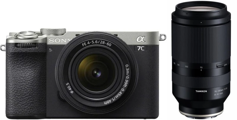 Sony Alpha ILCE-7C II silver + 28-60mm + Tamron 70-180mm f/2.8