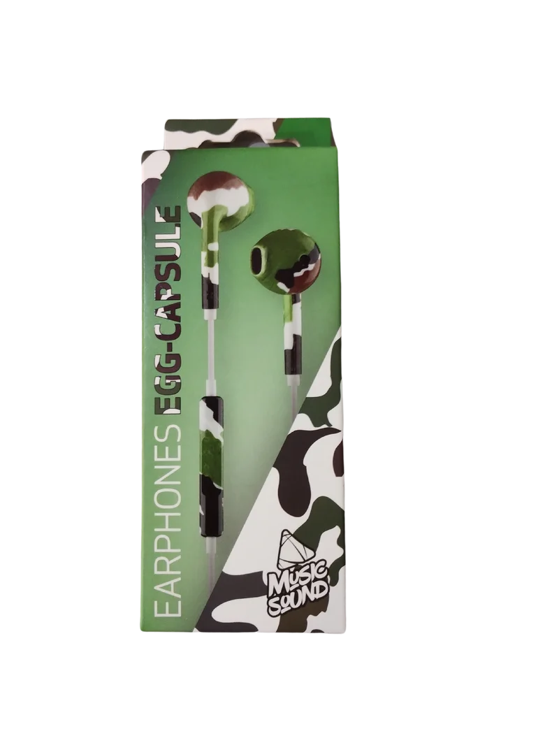 MUSIC SOUND EARPHONES EGG-CAPSULE