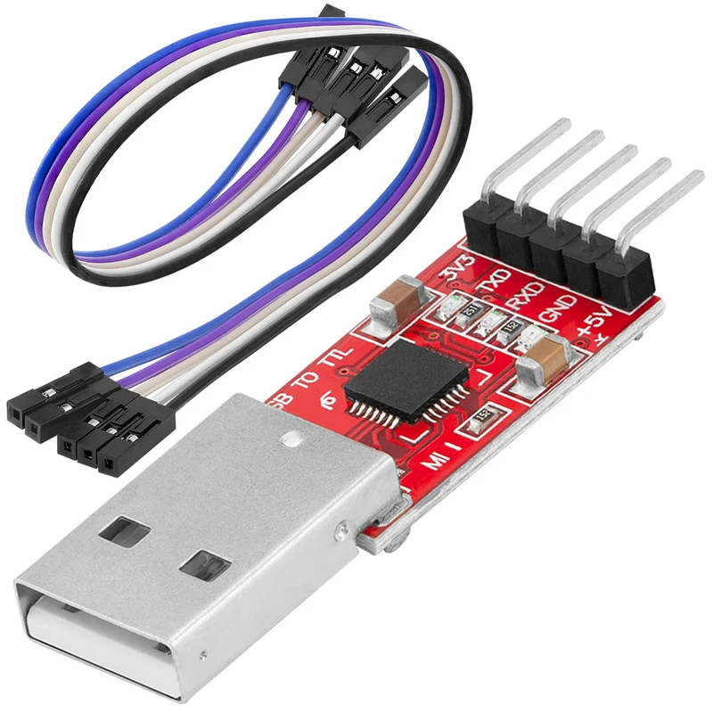 CP2102 USB zu TTL Konverter HW-598 für 3,3V und 5V mit Jumper Kabel