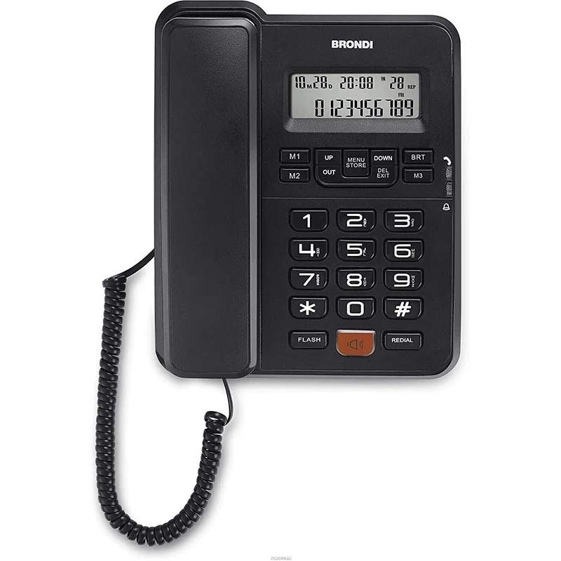 BRONDI TELEFONO FISSO NERO - BCA