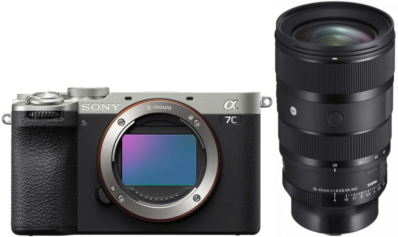 Sony Alpha ILCE-7C II silver + Sigma 28-45mm f/1.8 DG DN
