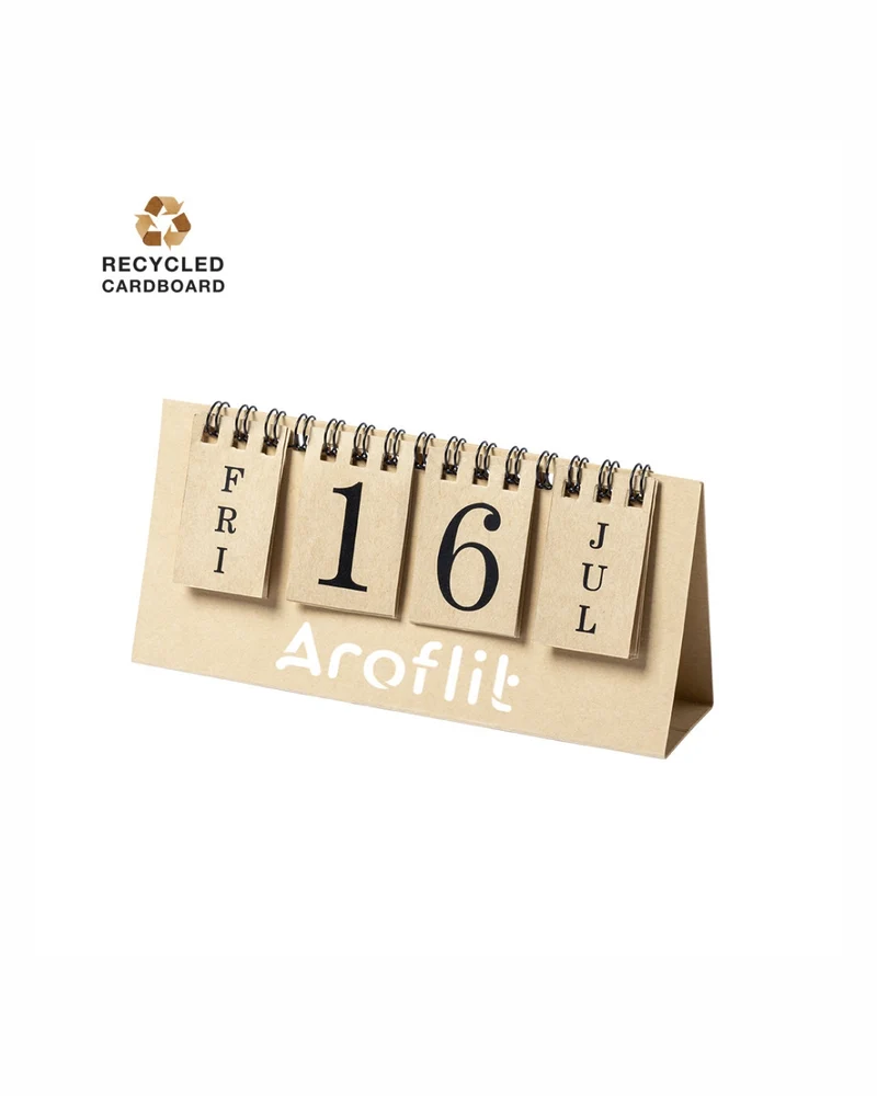 Calendario perpetuo in cartone riciclato 31 6907