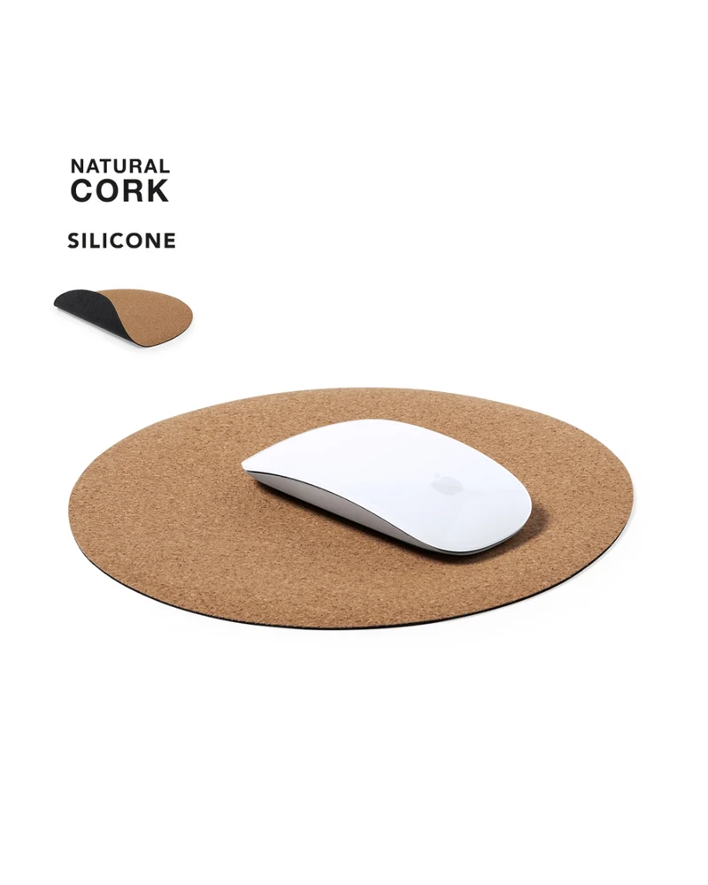 Tappetino mouse tondo in sughero 31 1286