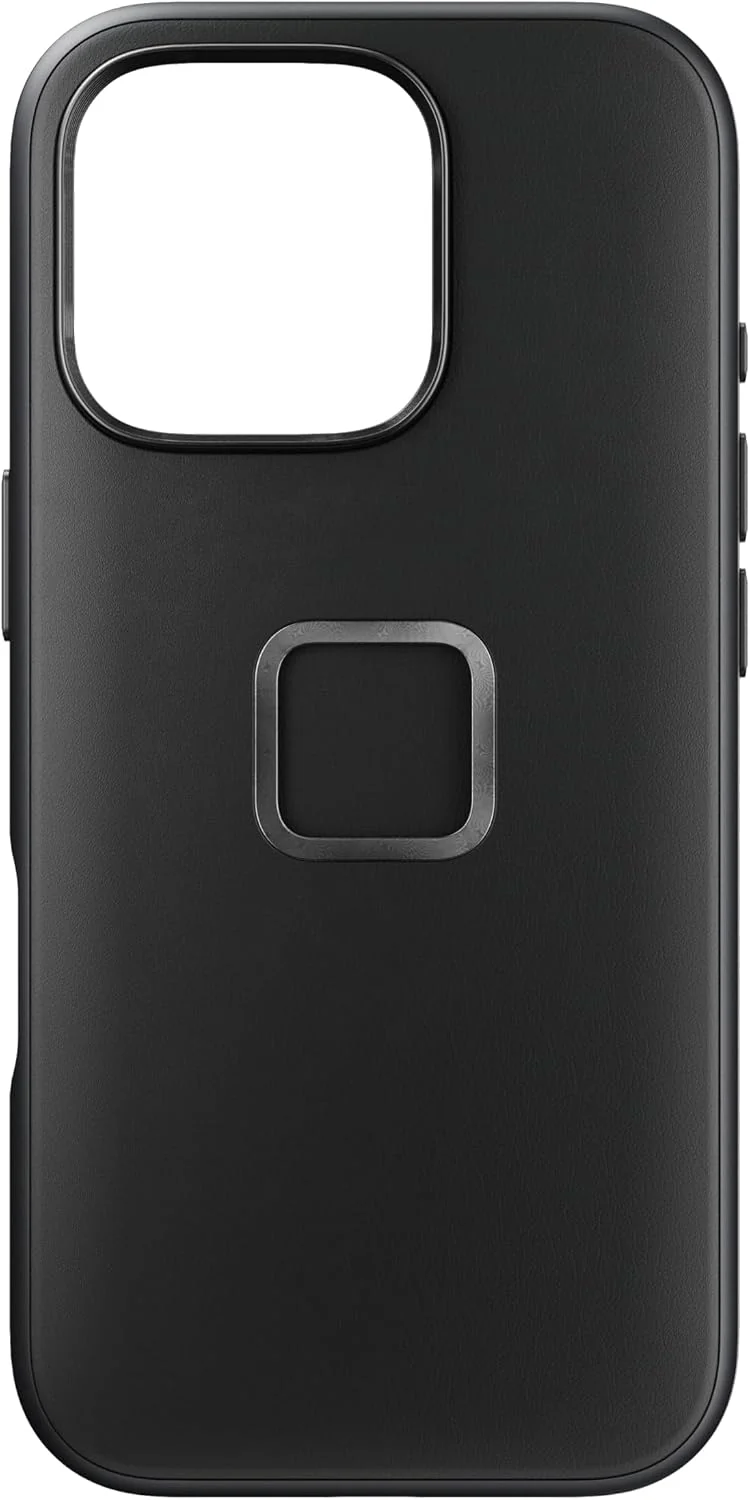 Mobile Everyday Fabric Case iPhone 16 Pro Black Leather
