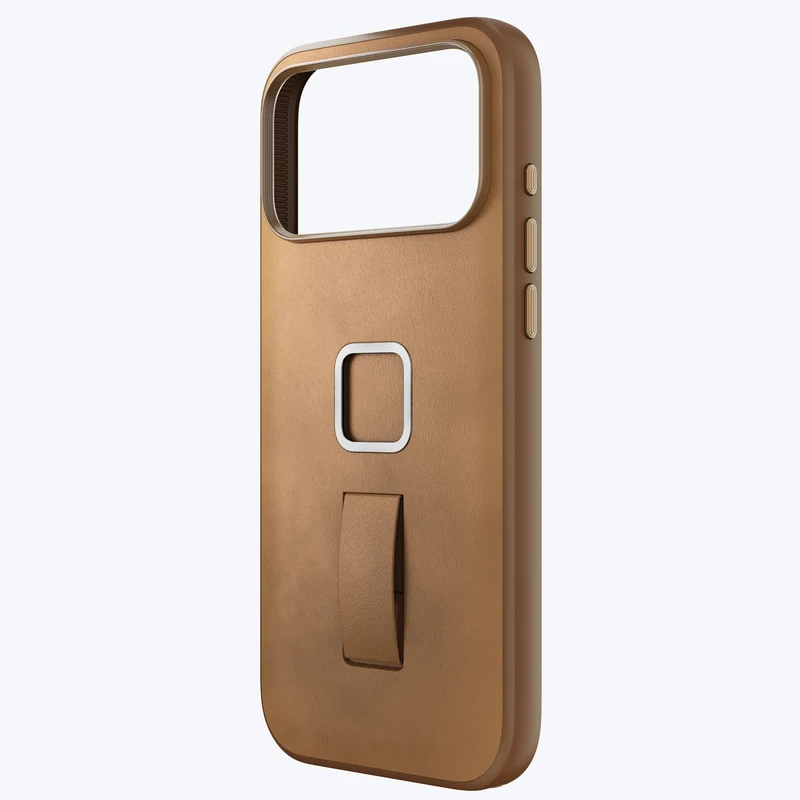 Mobile Everyday Clarino Loop Case iPhone 17 Pro Max Tan