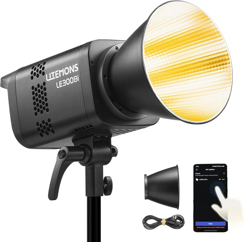 Godox Litemons LE300Bi – Luce LED Bi-Color 320W con Bowens, DMX/RDM e Bluetooth