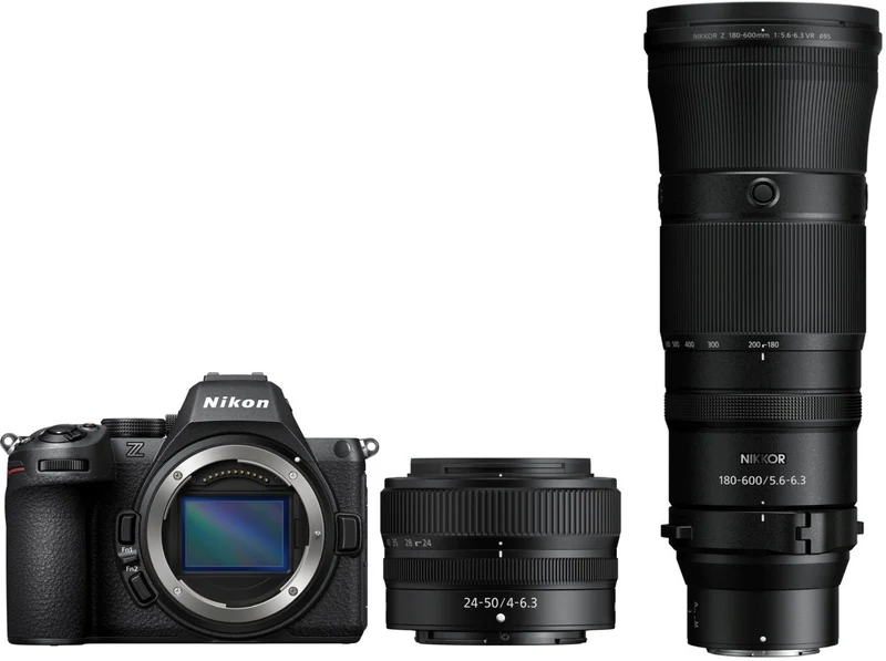 Nikon Z5II + 24-50mm f/4.0-6.3 + Z 180-600mm f/5.6-6.3 VR