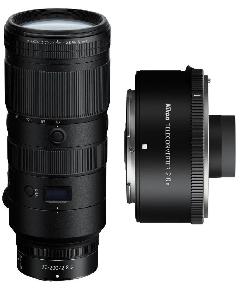 Nikon Z 70-200mm f/2.8 VR S + teleconverter 2x