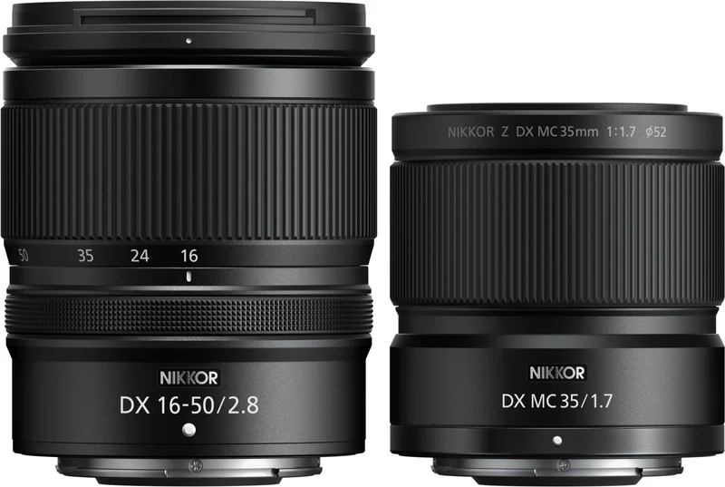 Nikon Nikkor Z DX 35mm f/1.7 Macro + DX 16-50mm f/2.8