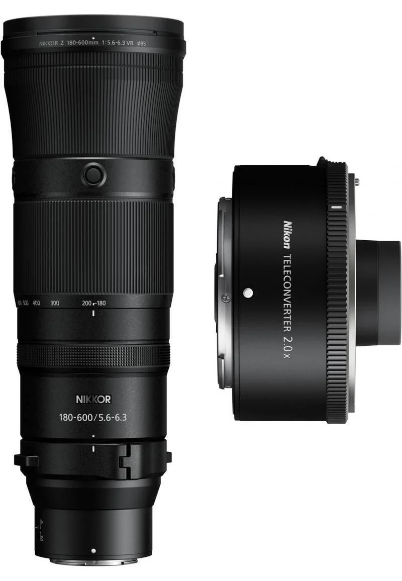 Nikon Nikkor Z 180-600mm f/5.6-6.3 + teleconverter 2x