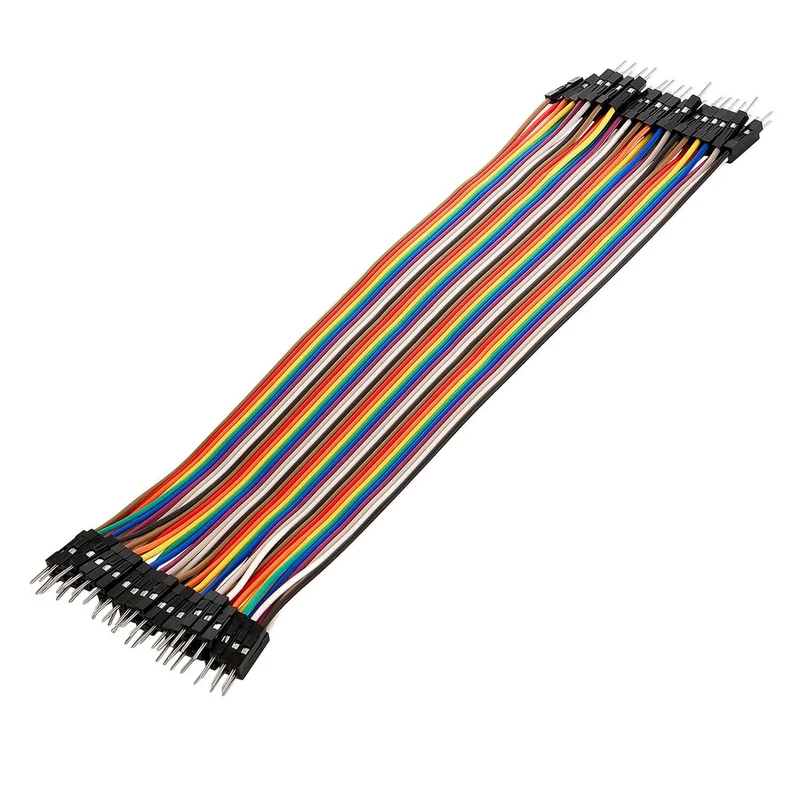 Jumper Wire Kabel 40 STK. je 20 cm M2M Male to Male kompatibel mit Arduino und Raspberry Pi Breadboard