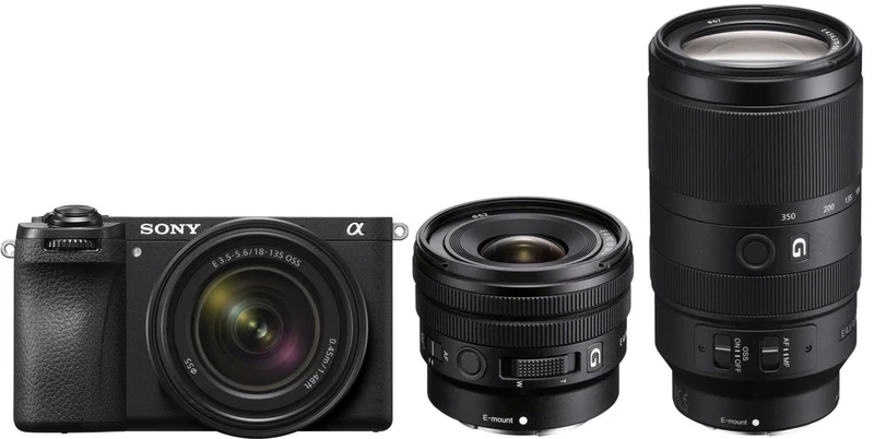 Sony Alpha ILCE-6700 + 18-135mm + 10-20mm f/4.0 G + 70-350mm f/4.5-6.3 G
