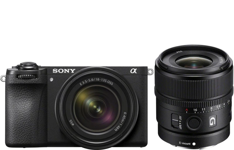 Sony Alpha ILCE-6700 + 18-135mm + 15mm f/1.4 G
