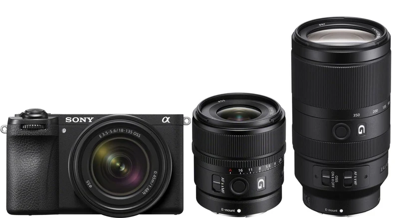 Sony Alpha ILCE-6700 + 18-135mm + 15mm f/1.4 G + 70-350mm f/4.5-6.3 G