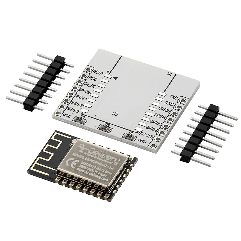 ESP8266 ESP-12F verbesserte Version zu ESP-12E, Wireless remote serielles WLAN WIFI Modul für Raspberry Pi und Mikrocontroller mit gratis Adapter Board!