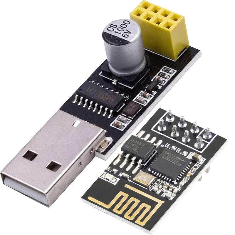 ESP8266 ESP-01S mit USB-Adapter Wlan WiFi Modul