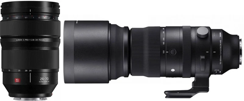 Panasonic Lumix S Pro 24-70mm f/2.8 + Sigma 150-600mm f/5.0-6.3 L-mount