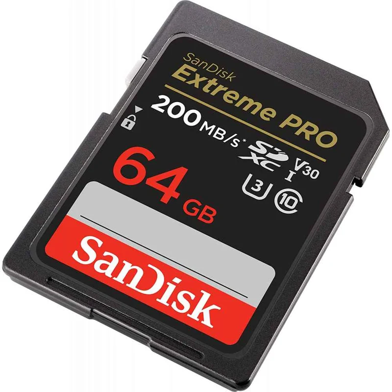 SanDisk Extreme PRO SDXC 64GB UHS-I U3 V30 200 MB/s