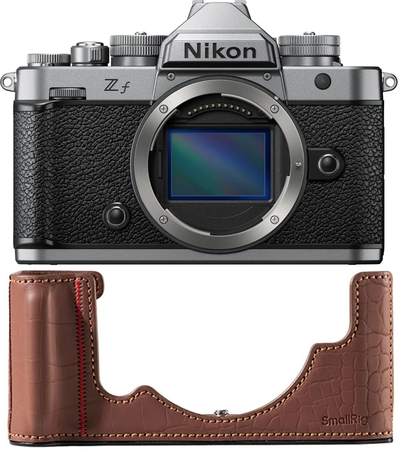 Nikon Zf case silver + SmallRig Leather case