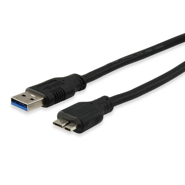 Equip 128397 Cavo da USB 3.0 A a Micro-B, M/M, 1,8 m, 5Gbps, nero